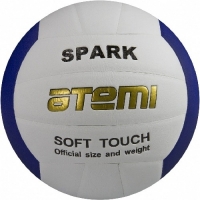 Мяч для волейбола ATEMI Spark Microfiber White/Blue