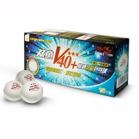 Мячи Double Fish 3* V40+ ITTF Plastic ABS x10 White V111F
