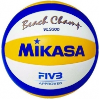 Мяч для пляжного волейбола Mikasa VLS300 Beach Champ White/Blue/Yellow