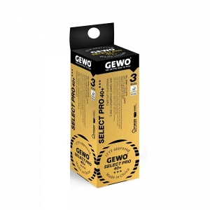 Мячи Gewo 3* Select Pro 40+ Plastic x3 White