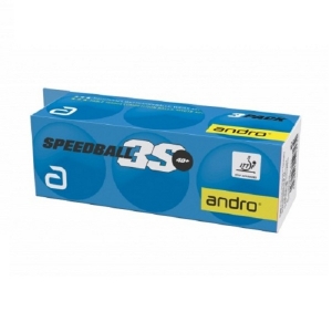 Мячи ANDRO 3* Speedball-3S 40+ Plastic ABS x3 White