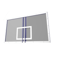 Баскетбольный щит AVIX Игровой 1800x1050mm закалённое стекло 10mm