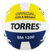 Мяч для волейбола TORRES BM1200 White/Blue/Yellow V42035