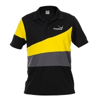 Поло Yasaka Polo Shirt M Castor Black/Yellow