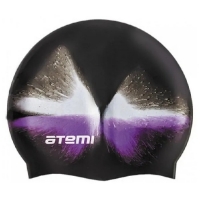 Шапочка для плавания ATEMI Junior Black/Purple MC401-BKPL