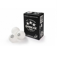Мячи Gambler 3* 40+ Synt x6 White