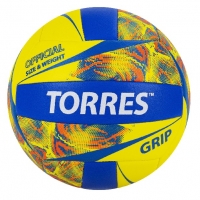 Мяч для волейбола TORRES Grip Y Yellow/Blue V32185