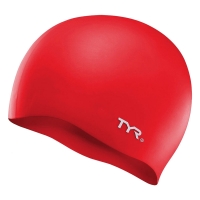 Шапочка для плавания TYR Wrinkle Free Silicone Cap Red LCS-610