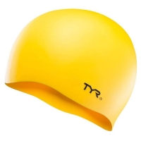 Шапочка для плавания TYR Wrinkle Free Silicone Cap Yellow LCS-720