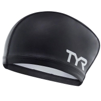 Шапочка для плавания TYR Long Hair Silicone Comfort Swim Cap Black LSCCAPLH-001