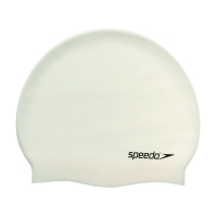 Шапочка для плавания SPEEDO Plain Flat Silicone Cap White 8-709910010