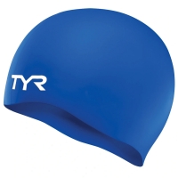 Шапочка для плавания TYR Junior Wrinkle Free Silicone Cap Blue LCSJR-428