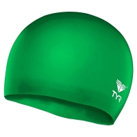 Шапочка для плавания TYR Junior Wrinkle Free Silicone Cap Green LCSJR-326