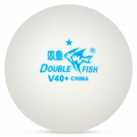 Мячи Double Fish 2* Training 40+ Plastic x10 White V40+2