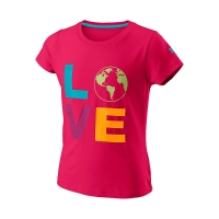 Футболка Wilson T-shirt JG Love Earth Tech Tee Red WRA808003