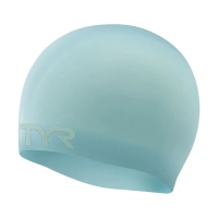 Шапочка для плавания TYR Wrinkle Free Silicone Cap Cyan LCS-450