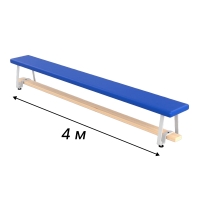Скамья гимнастическая 4.0m мягкая Metal Legs Blue IMP-A499
