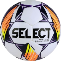 Мяч для футбола SELECT Brillant Training DB V24 Purple/Orange 168096