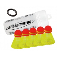 Воланы для кроссминтона Speedminton SpeederTube Match x5 Yellow