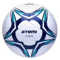 Мяч для футбола ATEMI Attack White/Blue